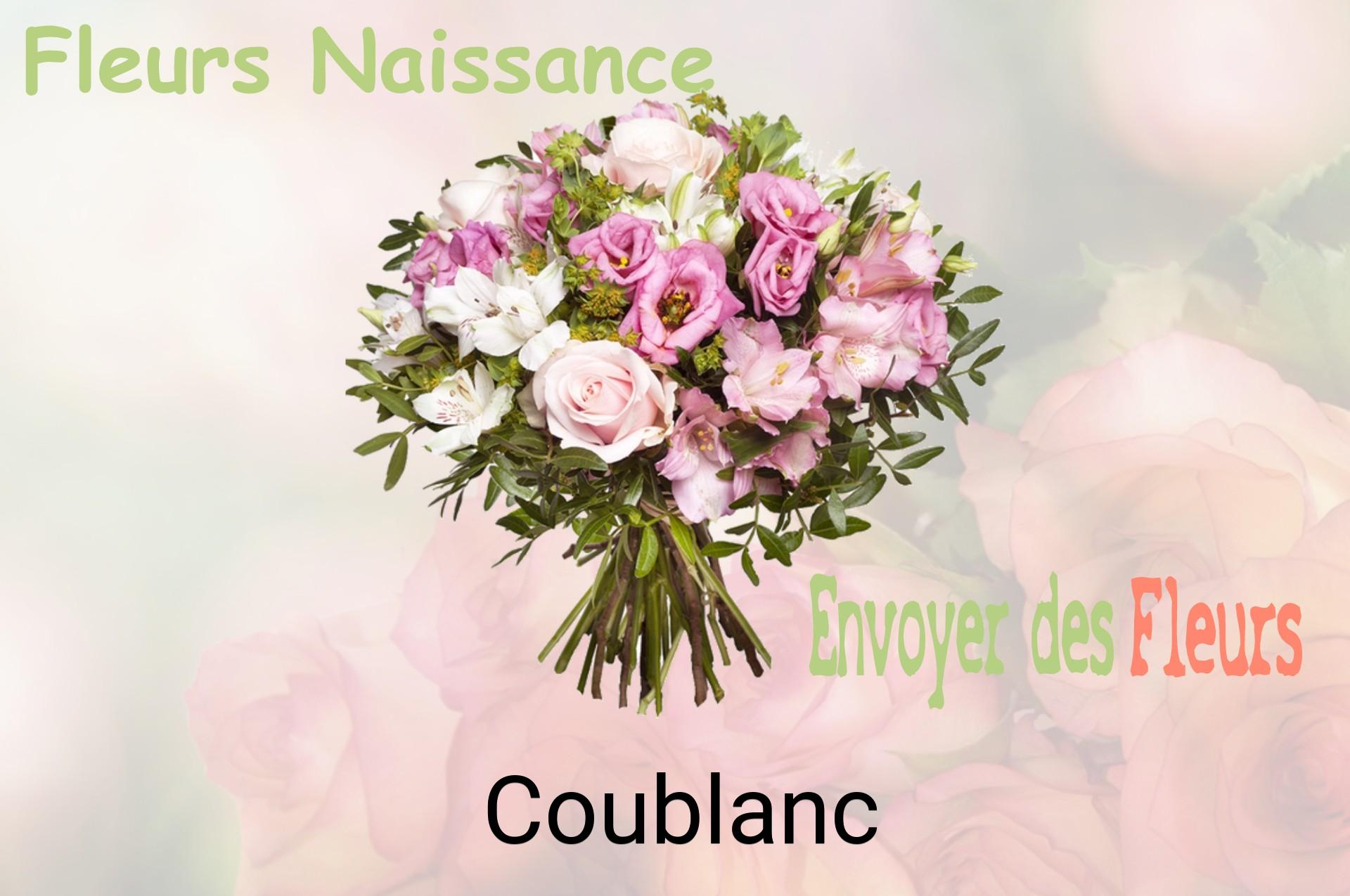 Bouquet de fleurs de naissance livré à Coublanc